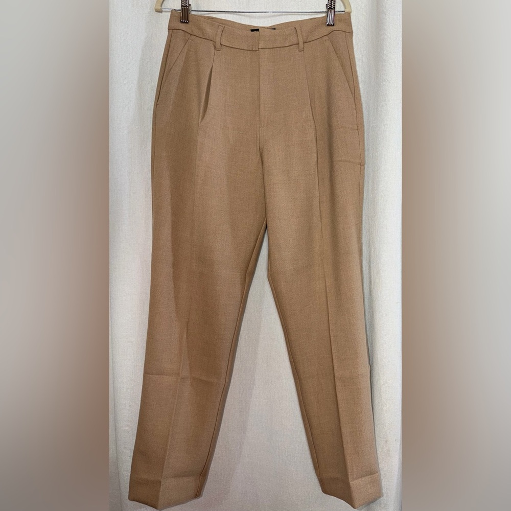 NWT Banana Republic Pant Suit Blazer 12 & Pants 10 Beige Tan 2-Pc Set MSRP $270 - Picture 11 of 16
